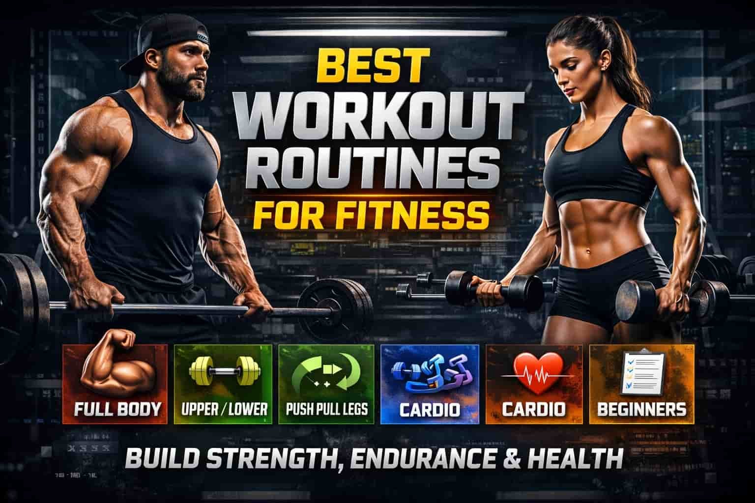 Best Workout Routines for Fitness | Complete Gym Training Guide