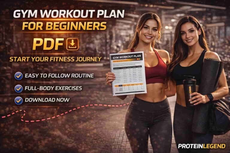 Gym Workout Plan for Beginners PDF | Start Training Smart – ProteinLegend
