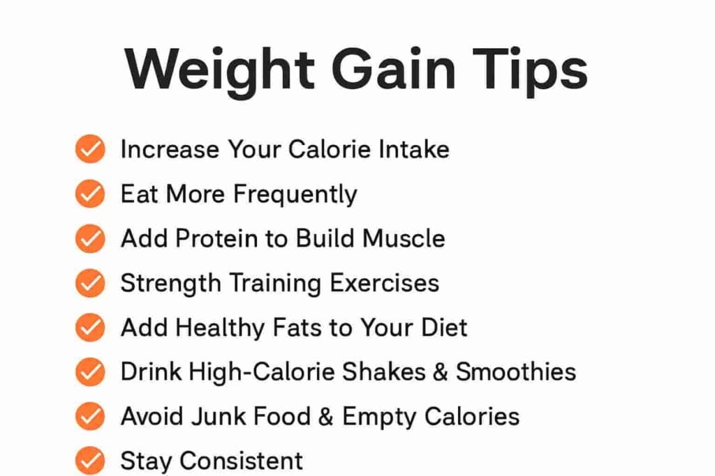 Healthy Weight Gain Tips