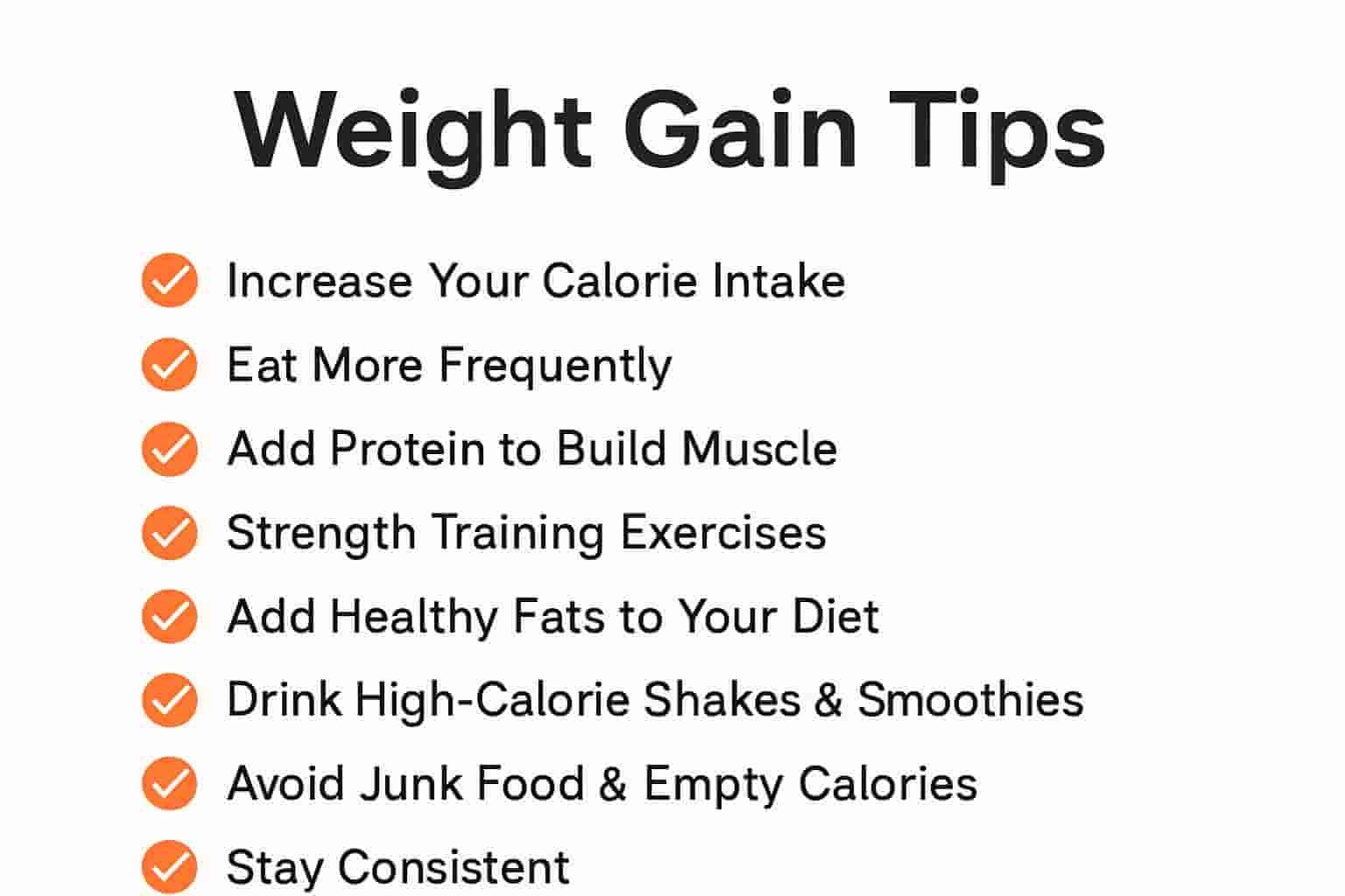 Healthy Weight Gain Tips