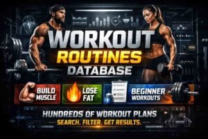 Workout Routines Database