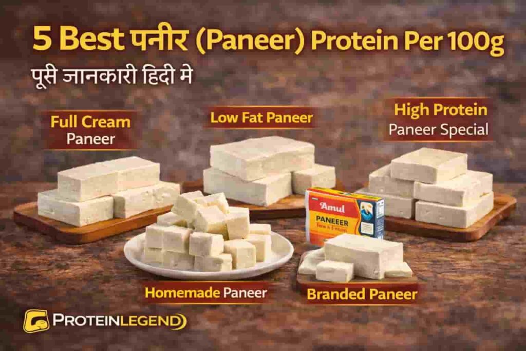 5 Best Paneer Protein Per 100g
