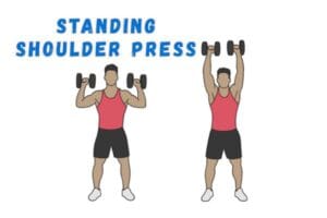 Standing shoulder press