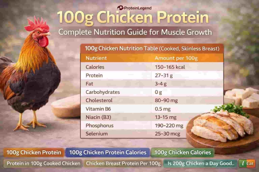 100g chicken protein