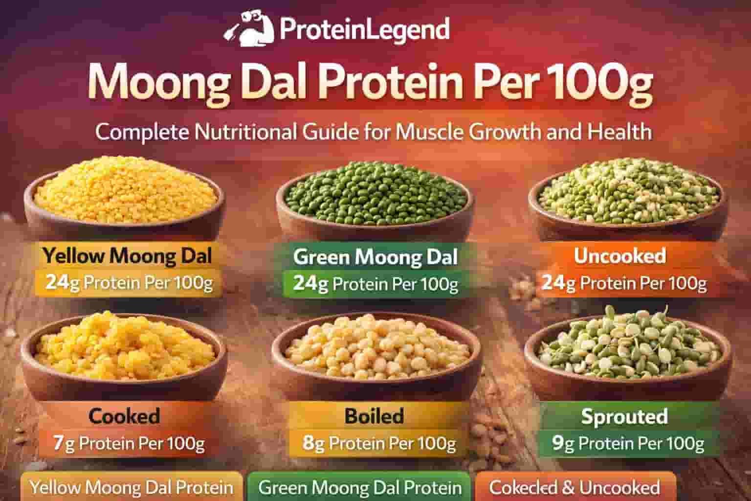 Moong Dal Protein Per 100g