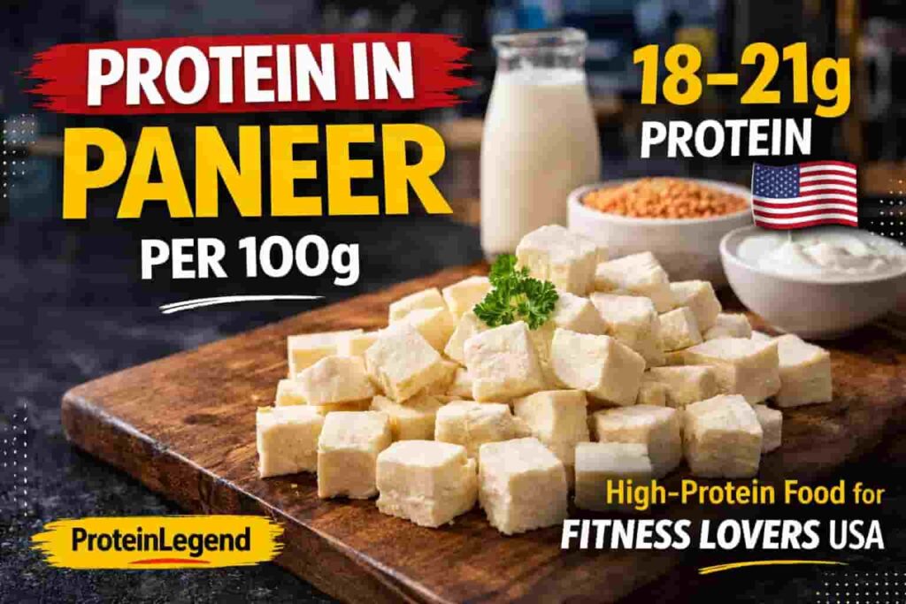 Protein in paneer per 100g